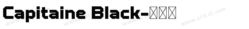 Capitaine Black字体转换